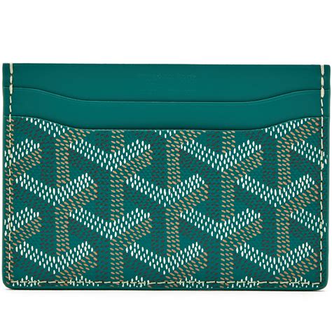 card holder goyard green|goyard card holder retail price.